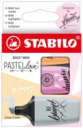 STABILO Boss Mini Pastellove szövegkiemelő készlet, 3 szín (TST070359)