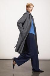 Motivi Motivi, Gyapjúkeverék kabát húzózsinóros derekú, sötétszürke melanzs, 42 (0042Q007NQ-13-42)