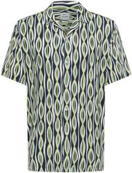 Mustang Férfi Ing, 1016473, Viszkóz/Len, L INTL, Zöld (0000305070586_L)