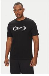 Reebok Férfi Póló, 100214159, Pamut, S INTL, Fekete (0000305250438_S)