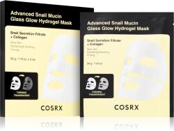 Cosrx Advanced Snail Mucin Glass Glow Hydrogel Mask revitalizáló hidrogél maszk csigakivonattal egységesíti a bőrszín tónusait 3 db