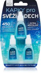 White Pearl Dental Care dropsuri pentru respiratie proaspata 3 x 3.7 ml
