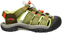 KEEN NEWPORT BOUNDLESS Dark olive/Scarlet ibis Gyerekszandálok US 5