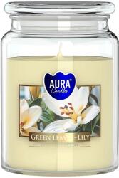 BISPOL Ароматна свещ Bispol Aura - Green Leavves Lily, 500 g (snd99-354)