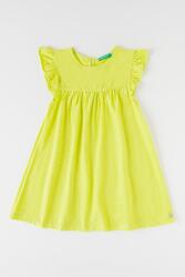 United Colors of Benetton United Colors of Benetton, Bővülő fazonú pamutruha, Pisztáciazöld, 90 CM (3Z7QGV002-28M-90)