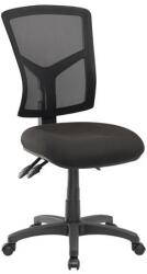 MAYAH Irodai szék, fekete szövetborítás, feszített hálós háttámla, fekete lábkereszt, MAYAH "Matrix", fekete (BBSZVV60)