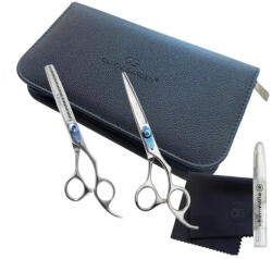 Olivia Garden Xtreme Fodrász Olló És Ritkító Olló Szett 5.75 + 6.35 (OGSETXTST2-CTE57)