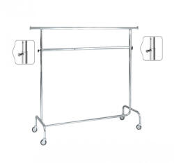  150cm 2 Szintes Sztender Fékezhető Görgővel Klipszes Magasság Állítóval