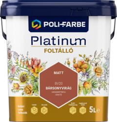 Poli-Farbe Platinum foltálló színes beltéri falfesték BV20 Bársonyvirág, 5l