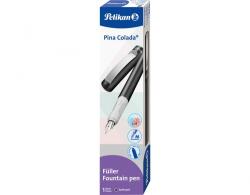 Pelikan Stilou Pina Colada, penita tip M, culoare antracit metalic, cutie, Pelikan 822350