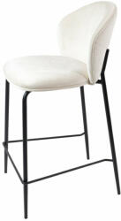  Lily kényelmes bárszék 65 cm krém színben, fekete vázzal (5999122400650)