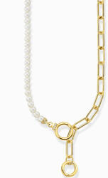 Thomas Sabo KE2193-445-14 Ladies necklace freshwater pearls & link chain, adjustable, Femei