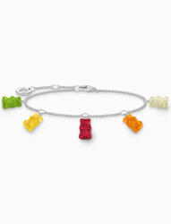 Thomas Sabo A2152-017-7-L19V Silver bracelet w. five coloured Goldbears, Femei