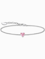 Thomas Sabo A2157-051-9-L19V Silver bracelet w. pink zirconia heart, Femei