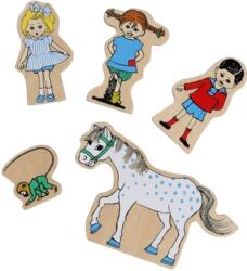 Pippi Set de figurine din lemn Pippi - Pippi Șosețica (44388800) Figurina