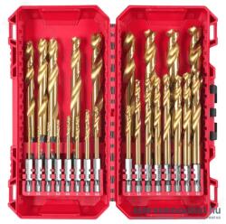 Milwaukee RED HEX SHOCKWAVE HSS-G Fémfúró készlet 25 részes (2-13mm) (4932500420) (4932500420)