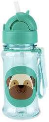 Skip Hop SKIP HOP Zoo Tritán Palack Szívószállal 355 ml Mopsz 12m+