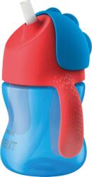 Philips Philips Avent, cana cu pai, albastru, 9 luni+, 200 ml, SCF796/01 Set pentru masa bebelusi