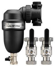 Fernox TF1 Sigma HP Filter iszapleválasztó, hőszivattyúkhoz, szelepekkel, 5/4 (62620)