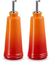 Le Creuset Дозатор за олио SIGNATURE 300 ml, комплект от 2 бр. , FLAME, керамика с глазура, Le Creuset (LECR80842300900003)