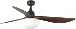 Faro Barcelona FARO 34362WT-11L Таванен вентилатор OUTWOOD L 1xE27/15W кафяв/черен Ø150 см WT IP44+дистанционно управление (FA34362WT-11LA)