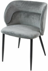  Violet erősített étkezőszék szürke színben, black edition