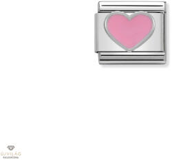 NOMINATION "Rózsaszín szív" charm - 330202-18