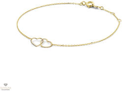 Jackie Gold Dupla szív arany karlánc - JKB23.049