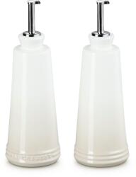 Le Creuset Dozator de ulei SIGNATURE 300 ml, set de 2 buc, MERINGUE, gresie, Le Creuset (LECR80842307160003)