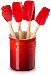 Le Creuset Ustensile de bucătărie, set de 4 buc, cu stativ, CERISE, Le Creuset (LECR79003000600000)