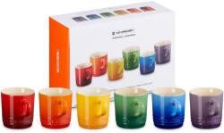 Le Creuset Cană pentru cappuccino 200 ml, set de 6 buc, RAINBOW, gresie, Le Creuset (LECR79114205219030)