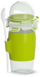 EMSA CLIP & GO Ételtároló 0, 45 L Műanyag Zöld, Átlátszó 1 db (3110600384)