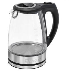 Clatronic WKS 3744 G elektromos vízforraló 1, 7 L 2200 W Fekete, Szürke, Rozsdamentes acél, Átlátszó (263935)