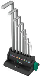 Wera 05022102001 imbuszkulcs L alakú imbuszkulcs-készlet Metrikus 9 db (05022102001)