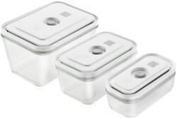 ZWILLING FRESH & SAVE Téglalap alakú Doboz Szürke, Átlátszó 3 db (36803-003-0)