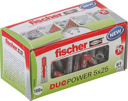 Fischer DUOPOWER 5 x 25 LD facsap 100 db Műanyag Kör (535452)