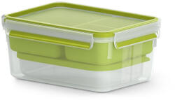 emsa CLIP & GO XL Ételtároló 2, 3 L Zöld, Átlátszó 1 db (3110600385)