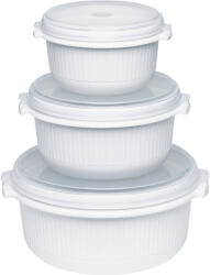 EMSA 459061200 élelmiszertároló doboz Fehér 3 db (459061200)