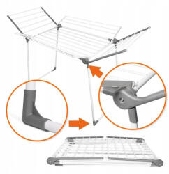Promis MILANO clothes dryer, extendable, additional 4 wings (SU115) Ruhaszárító