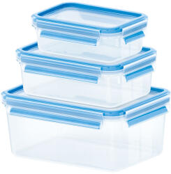 emsa 508566 élelmiszertároló doboz Téglalap alakú Készlet Átlátszó 3 db (3100508566)