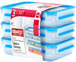 EMSA 515645 élelmiszertároló doboz Téglalap alakú 1, 2 L Átlátszó 3 db (515645)