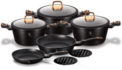 Berlinger Haus Black Rose 10 részes edénykészlet márvány bevonattal (BH-8168)