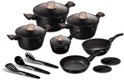 Berlinger Haus Black Rose Collection 15 részes edénykészlet márvány bevonattal (BH-8234)