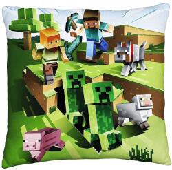 Halantex Minecraft Díszpárna - 40 x 40 cm, Kúszónövények Harca