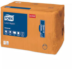 Tork Szalvéta Lunch Universal Narancssárga 1 Rétegű, 1/4 Hajtás, 33x32 cm, 500 db