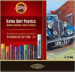 KOH-I-NOOR Set of Artist's Extra Soft Pastels Комплект сухи пастели 24 бр (8554024001KZ)