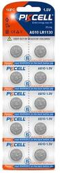 PKCELL BAT-PK58 PKCELL AG10/LR1130 alkáli gombelem, 10db/bliszter