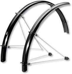 SKS Chromoplastics 26-os CAB műanyag sárvédő szett, 65 mm széles, V-pálcás, fekete