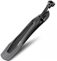 RBRL Cross műanyag hátsó MTB sárvédő nyeregcsőre, 26-29 colos bringákhoz, 103mm, fekete-szürke