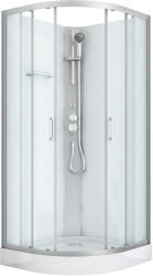 Sanotechnik DALLAS hidromasszázs zuhanykabin, króm, termosztátos keverőcsappal (CL11) - home36